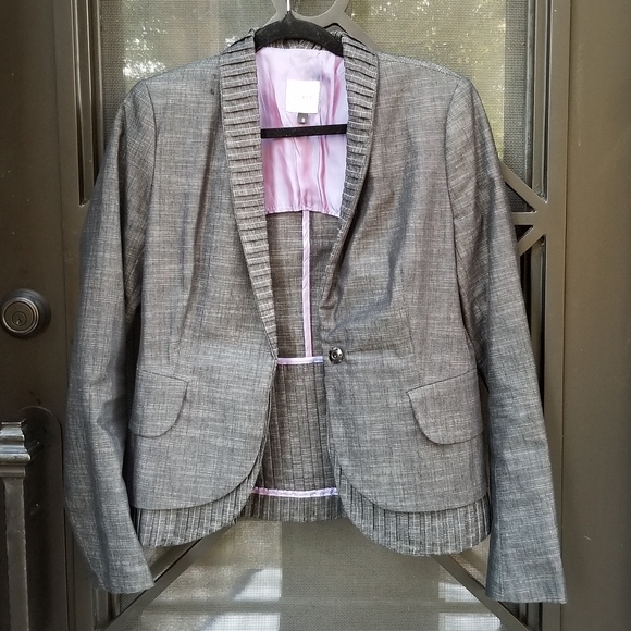 Philippe DUBUC Women's Designer Structured Statement Tiered Jacket - Picture 8 of 16